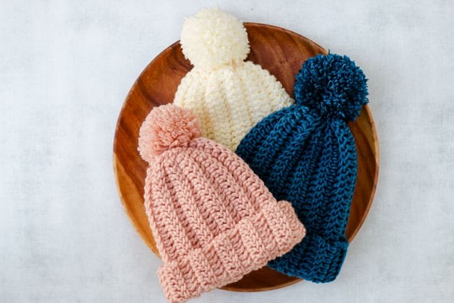 1.5 Hour Beanie Free Crochet Hat Pattern