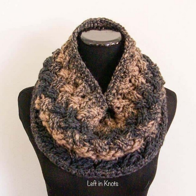 Celtic Winters Cowl Free Crochet Pattern