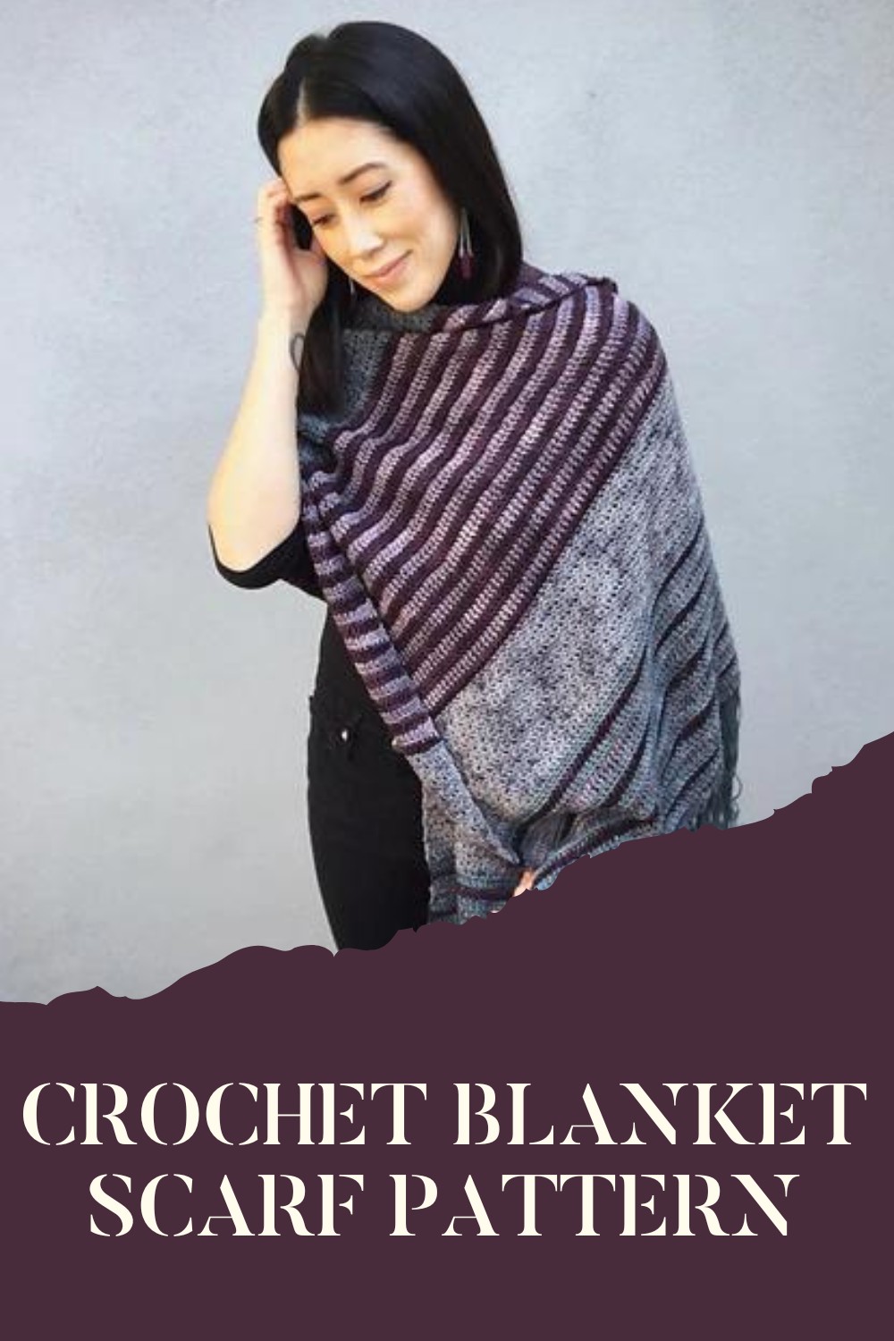 Crochet Blanket Scarf Pattern