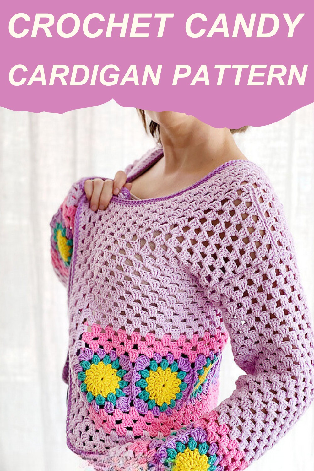 Crochet Candy Cardigan Pattern 