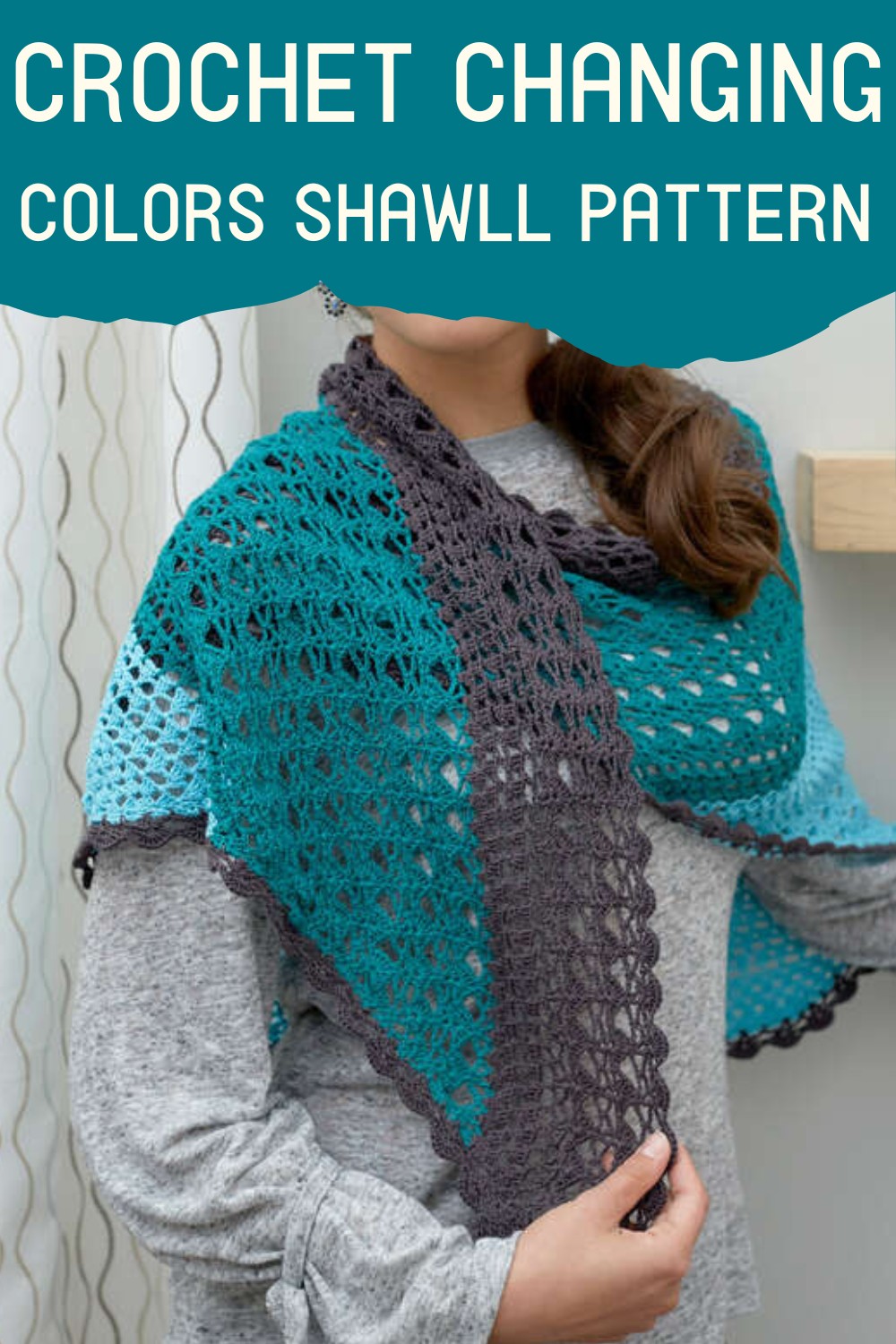  Crochet Changing Colors Shawll Pattern