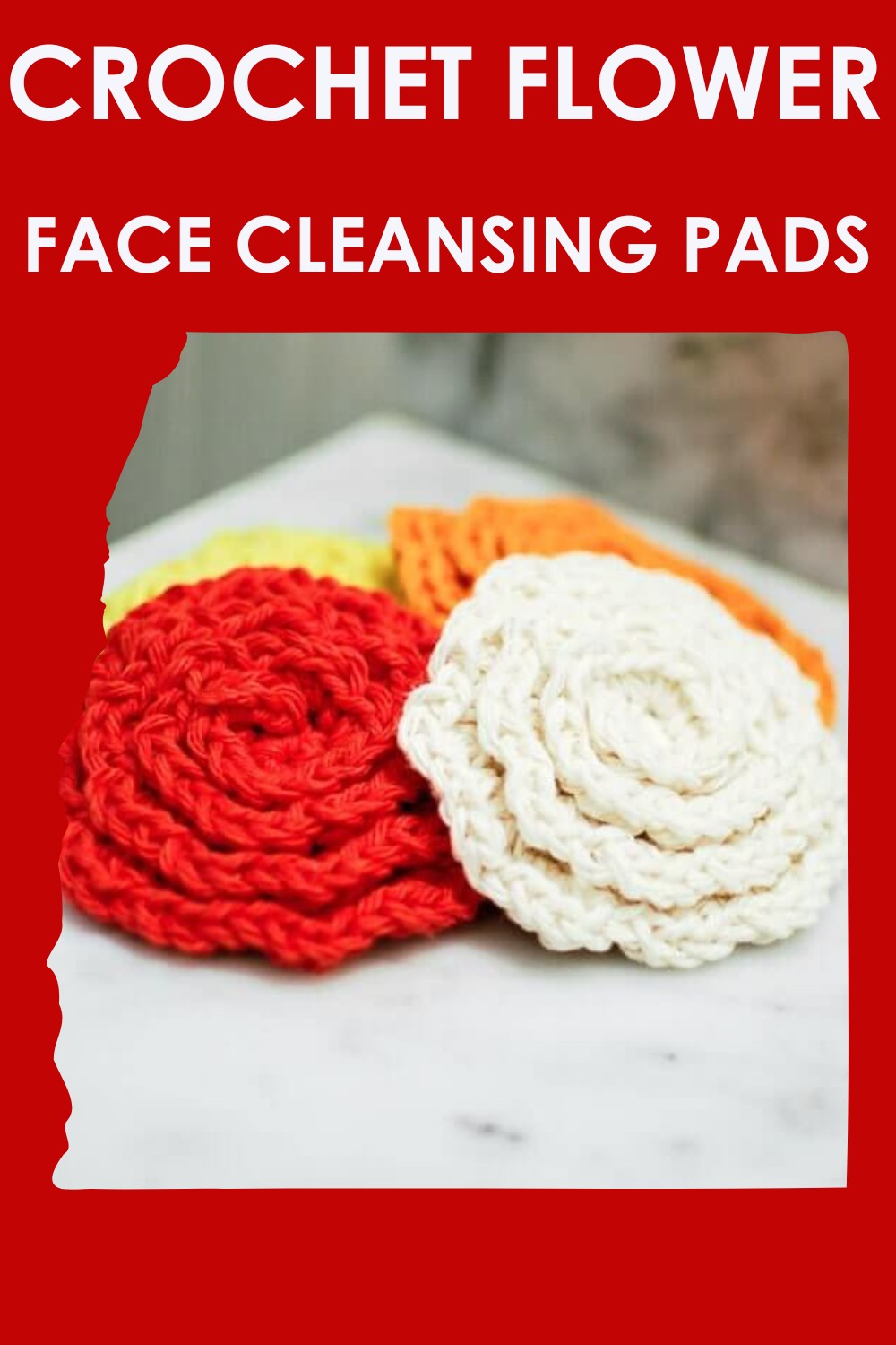 Crochet Flower Face Cleansing Pads Pattern