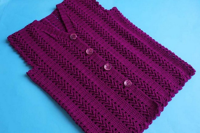 Crochet Ladies Cardigan Jacket Pattern 