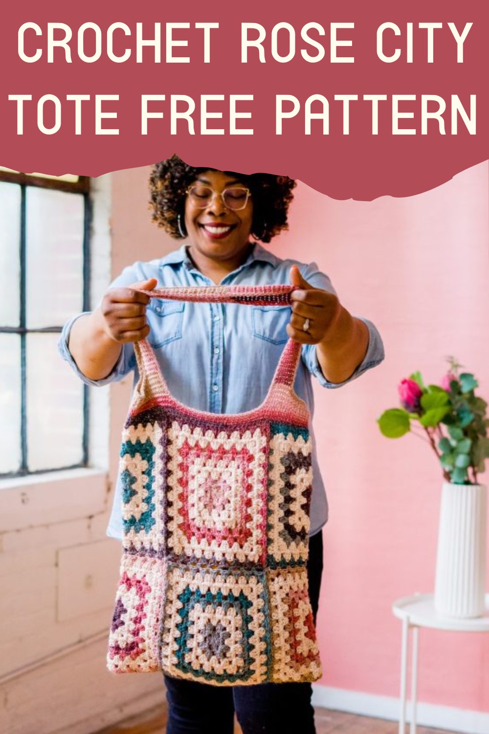 Crochet Rose City Tote Free Pattern