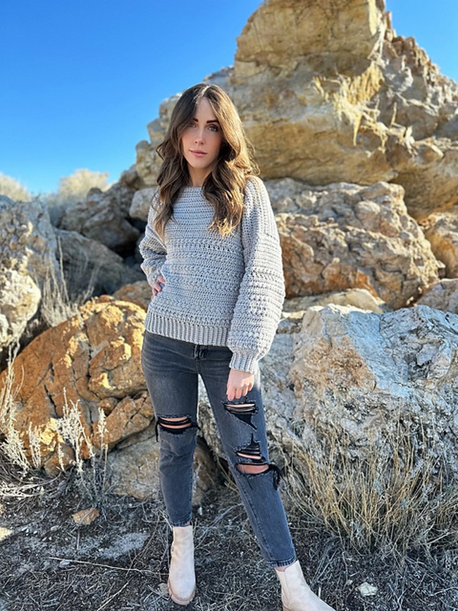 Crochet The Ski Time Pullover Pattern