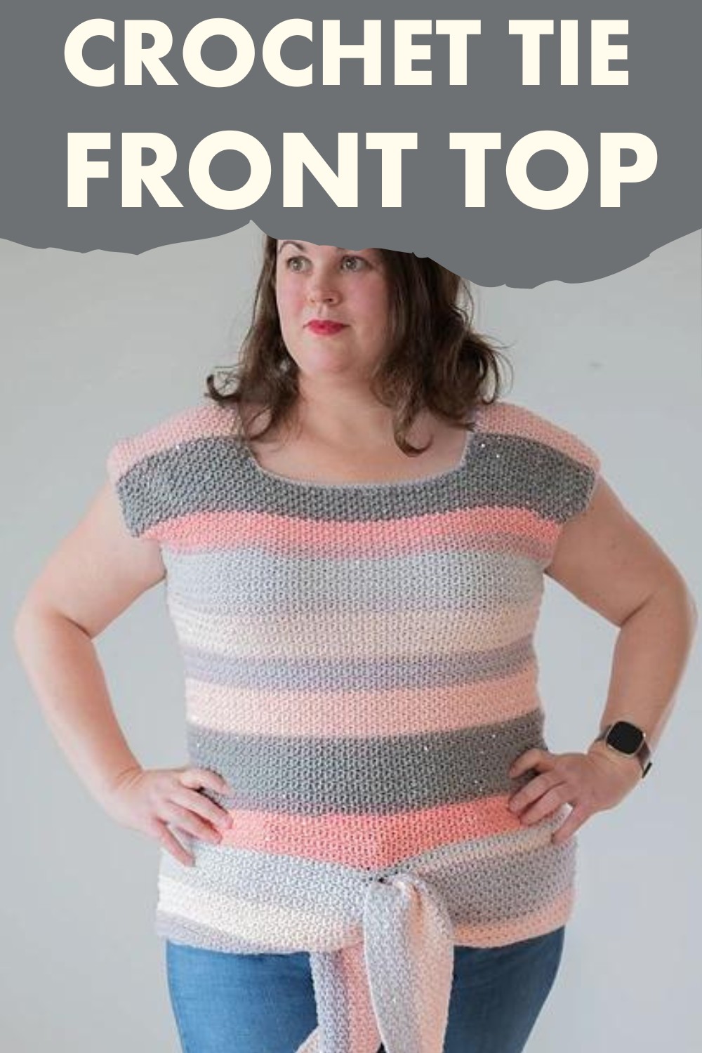 Crochet Tie Front Top Pattern