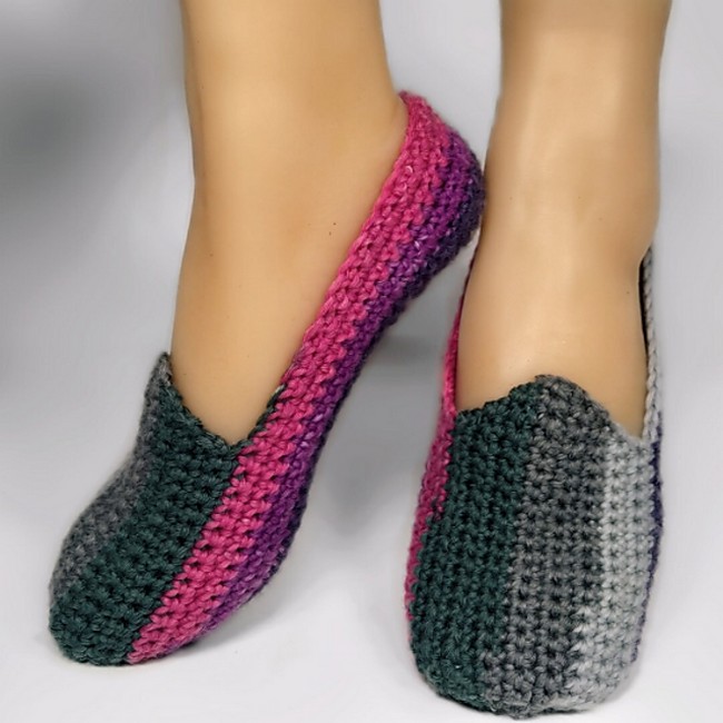 Crochet Twin Peaks Slippers Pattern