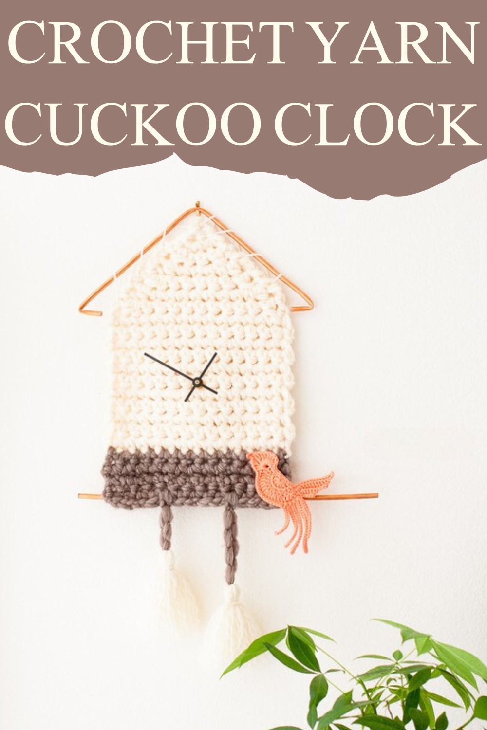 Crochet Yarn Cuckoo Clock Wall Hanging Pattern