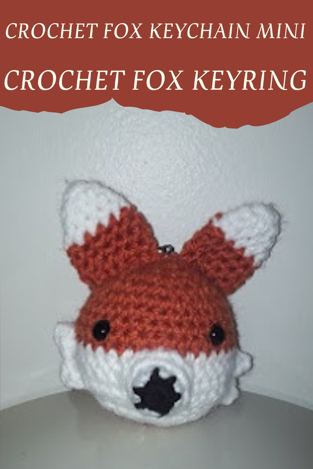 Crochet Fox Keychainmini Crochet Fox Keyring