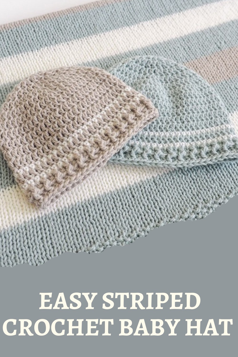 Easy Striped Crochet Baby Hat Pattern