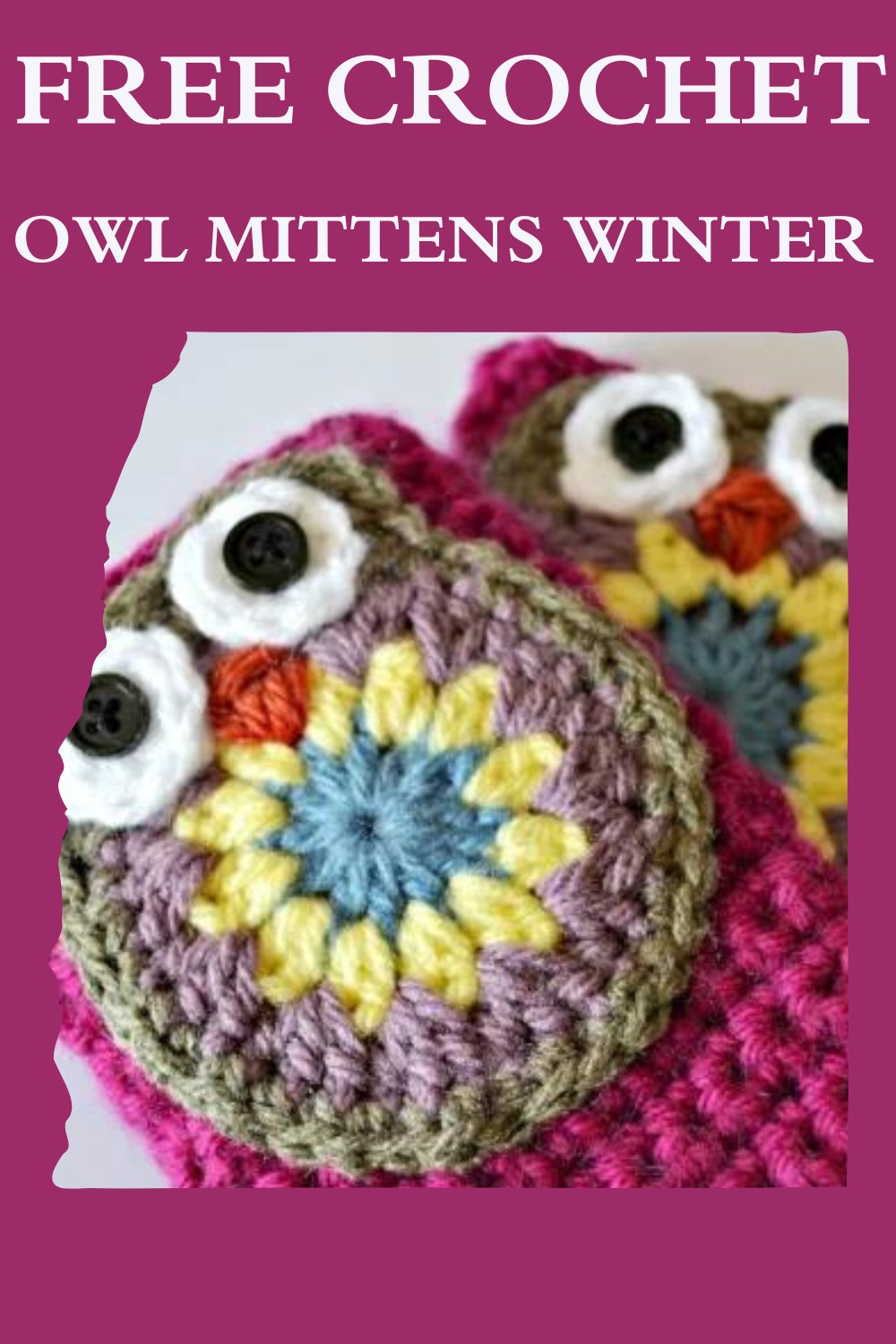 Free Crochet Owl Mittens Winter
