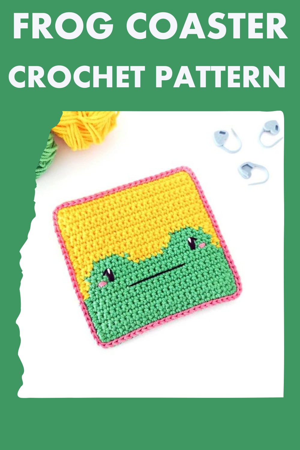 Frog Coaster Crochet Pattern