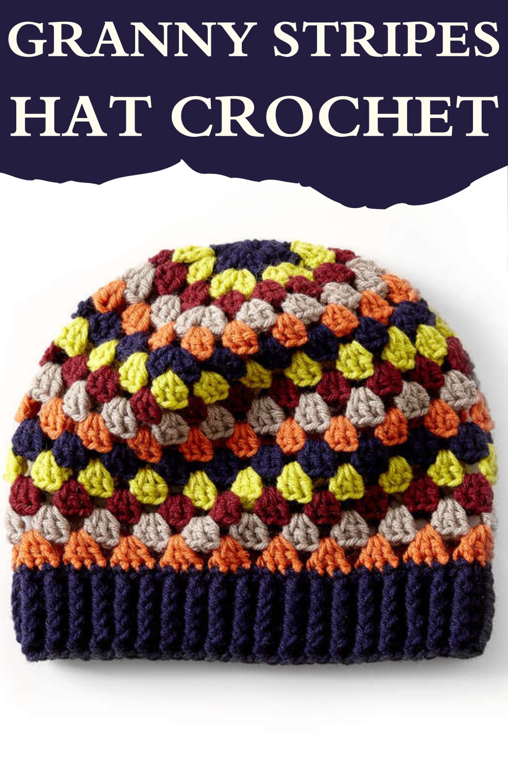 Granny Stripes Hat Crochet Pattern