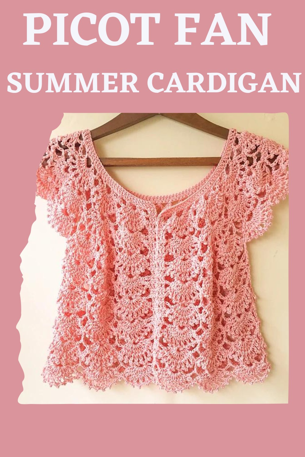 Picot Fan Summer Cardigan