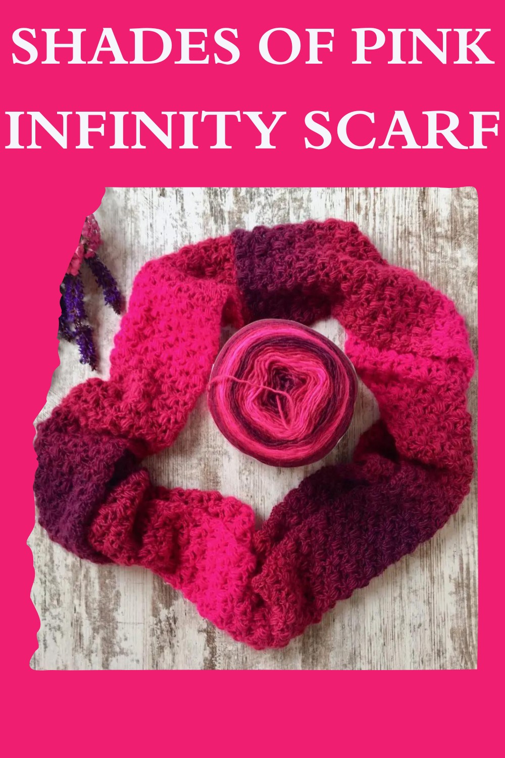 Shades of Pink Infinity Scarf