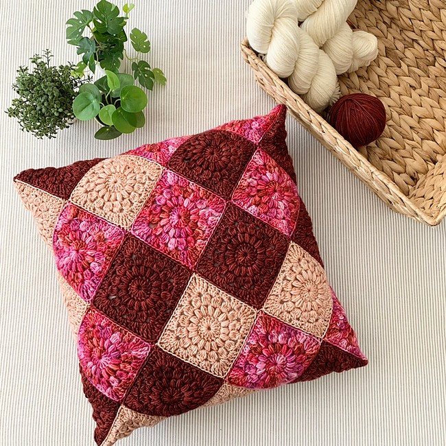 Crochet Basic Sunburst Pillow Pattern