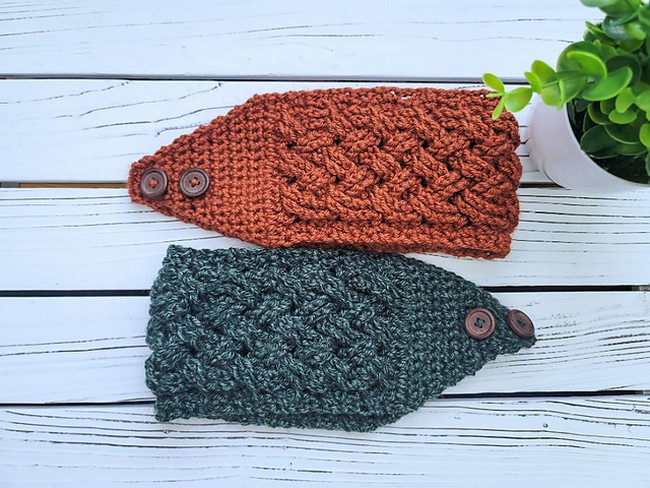 Crochet Celtic Weave Ear warmer Pattern