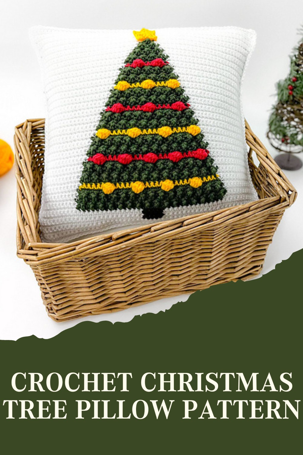 Crochet Christmas Tree Pillow Pattern