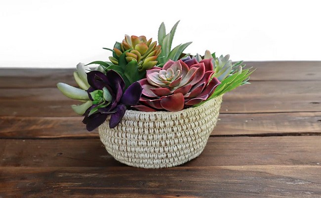 Crochet Hemp Bowl Pattern