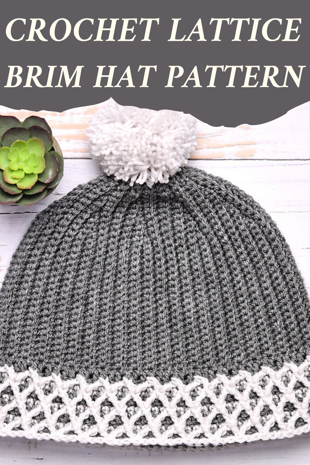Crochet Lattice Brim Hat Pattern