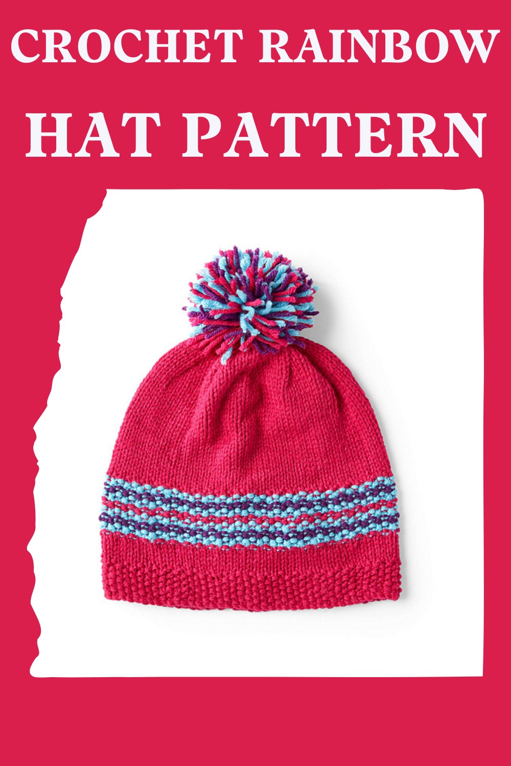 Crochet Rainbow Hat Pattern