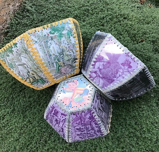 Crocheted Card Yarn Bowl Nest Pattern