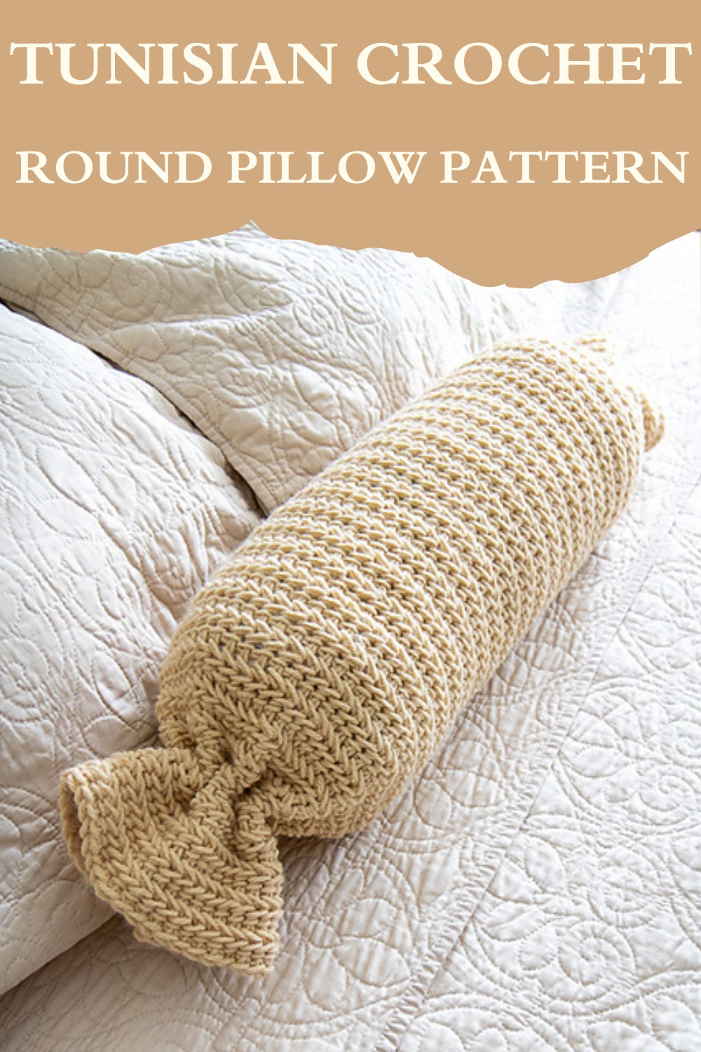 Tunisian Crochet Round Pillow Pattern