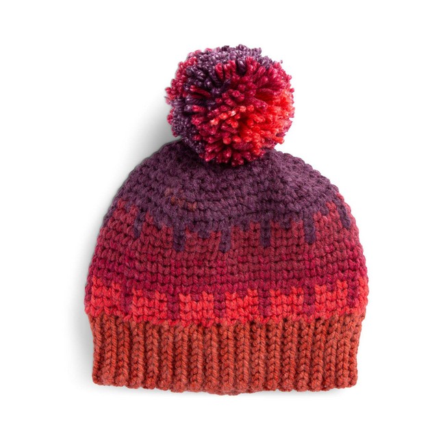 Caron Crochet Fair Isle Hat Pattern 