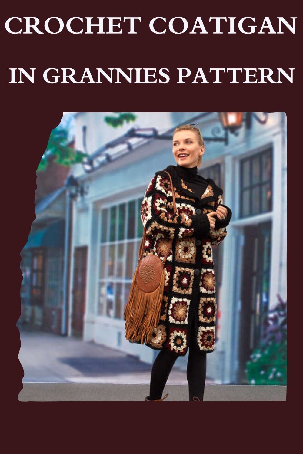 Crochet Coatigan In Grannies Pattern