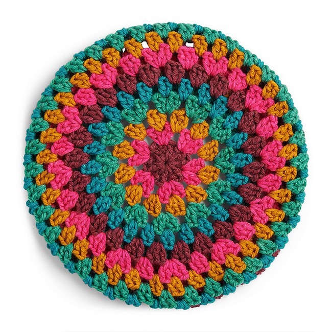 Crochet Granny Square Beret Pattern