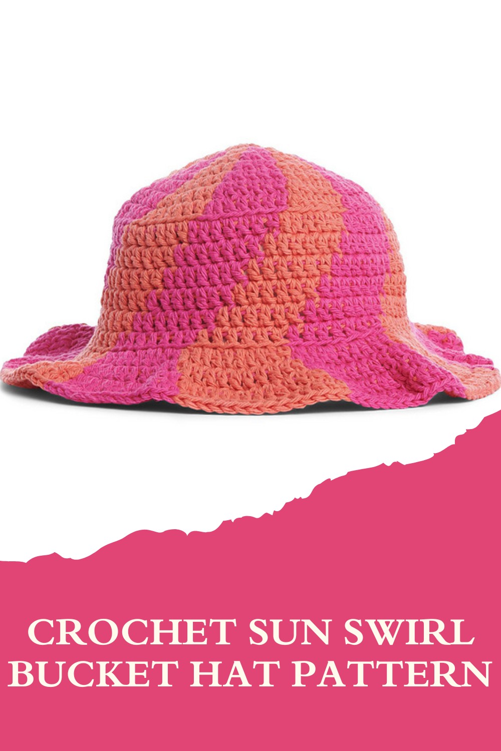 Crochet Sun Swirl Bucket Hat Pattern