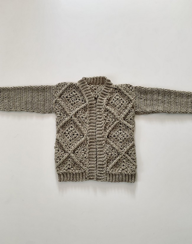 Crochet Tulip Square Cardi Pattern