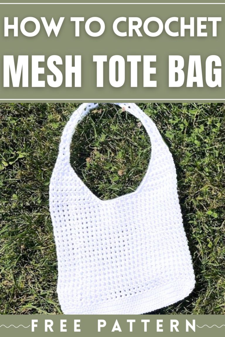 Crochet Mesh Tote Bag Pattern For Everyday Outgoings - The Cochetry