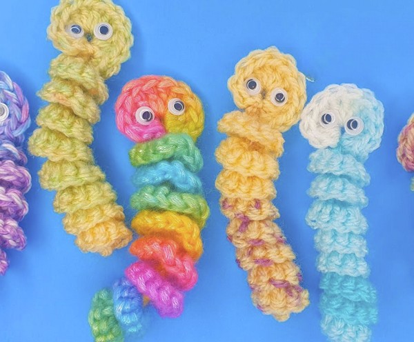 Crochet Worry Worm Pattern