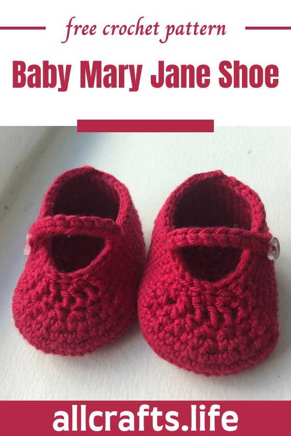 Crochet Baby Mary Jane Shoe Pattern