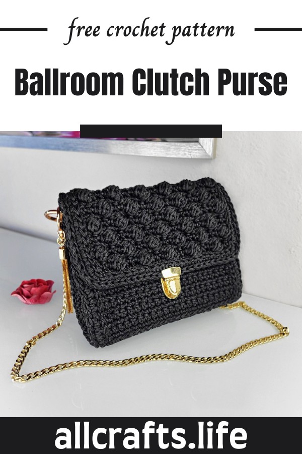 Crochet Ballroom Clutch Purse Pattern