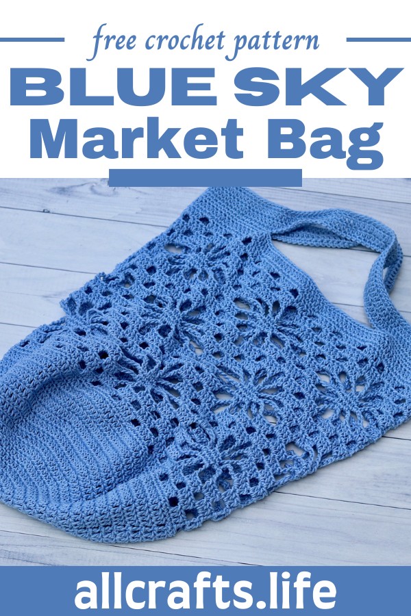 Crochet Blue Sky Market Bag Pattern