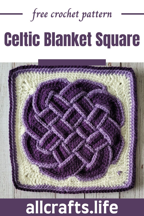 Crochet Celtic Blanket Square Pattern