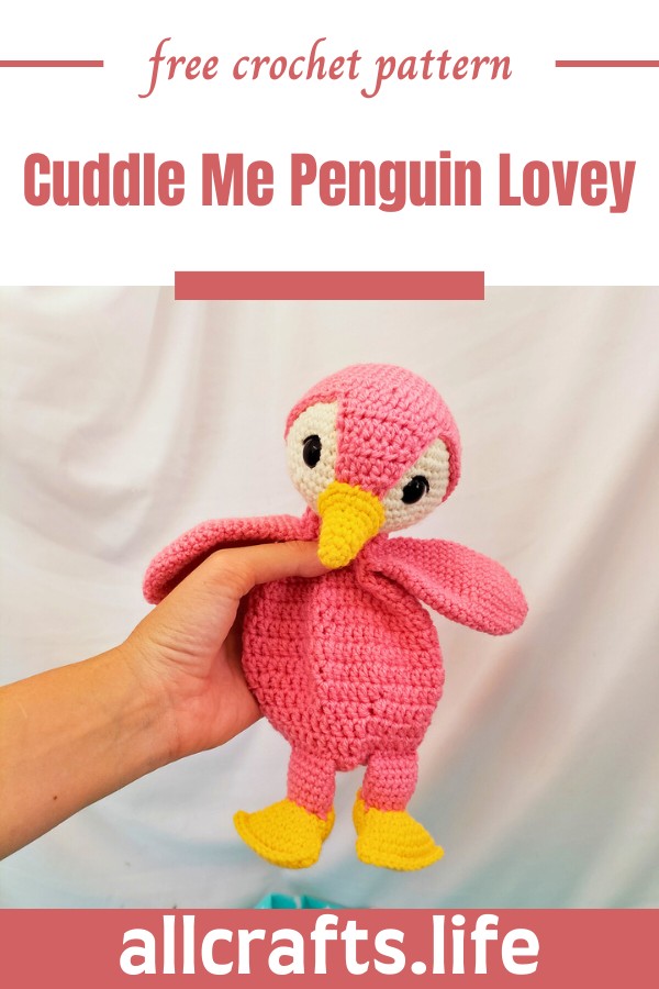 Crochet Cuddle Me Penguin Lovey Pattern