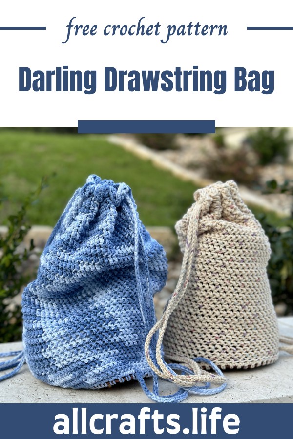 Crochet Darling Drawstring Bag Pattern