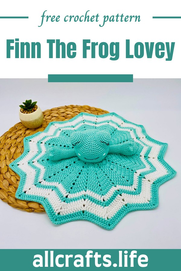 Crochet Finn The Frog Lovey Pattern