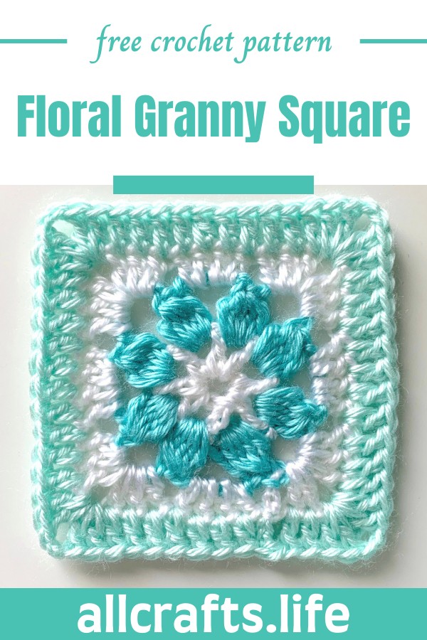 Crochet Floral Granny Square Pattern