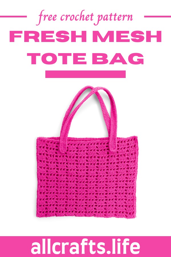 Crochet Fresh Mesh Tote Bag Pattern