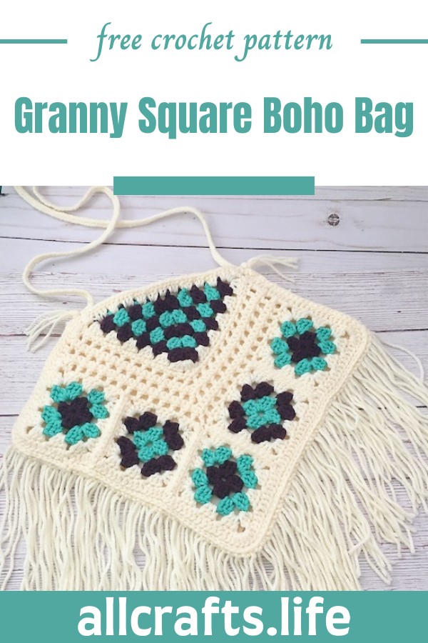 Crochet Granny Square Boho Bag Pattern