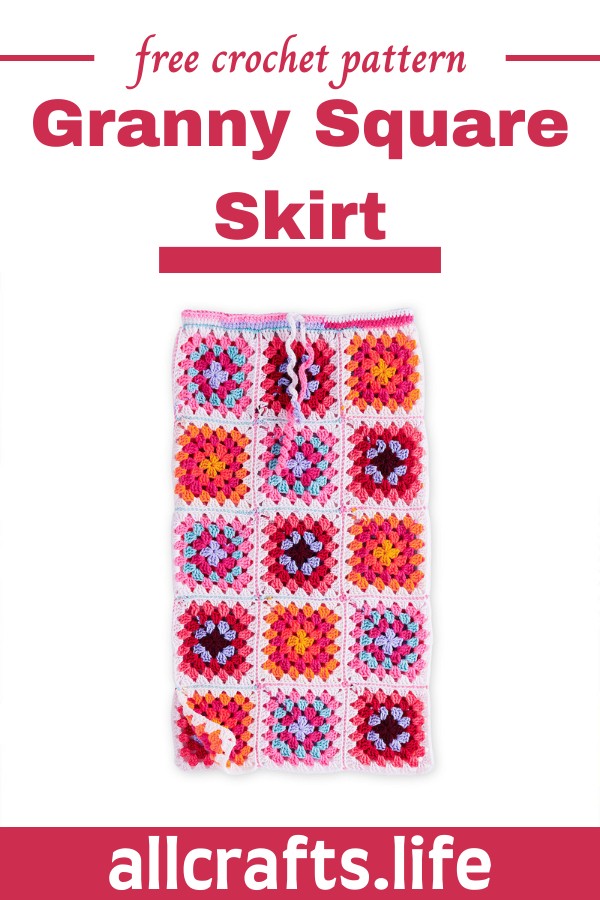 Crochet Granny Square Skirt Pattern