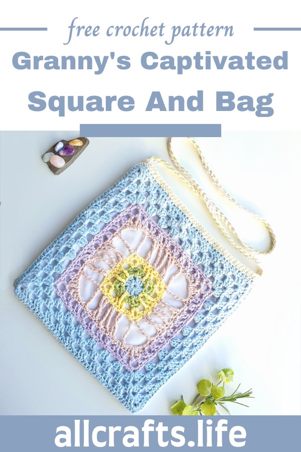 Crochet Granny's Captivated Square And Bag Pattern