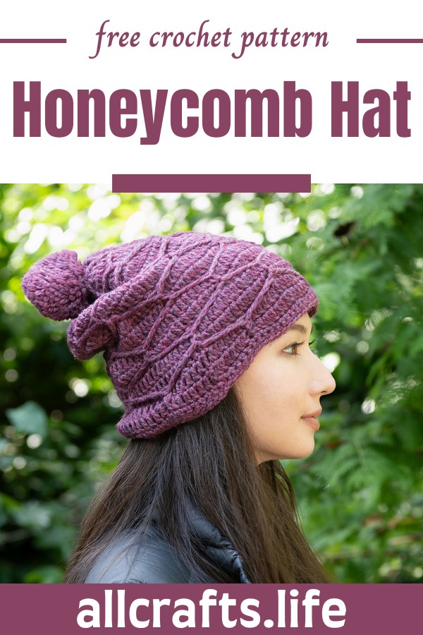 Crochet Honeycomb Hat Pattern