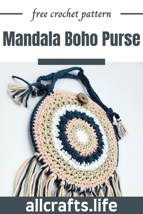 Crochet Mandala Boho Purse Pattern