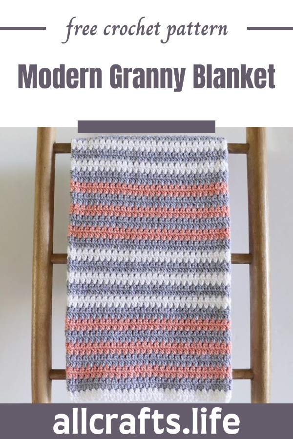 Crochet Modern Granny Blanket Pattern