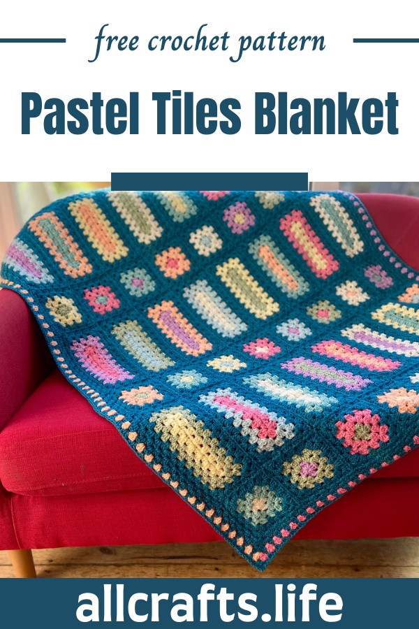 Crochet Pastel Tiles Blanket Pattern